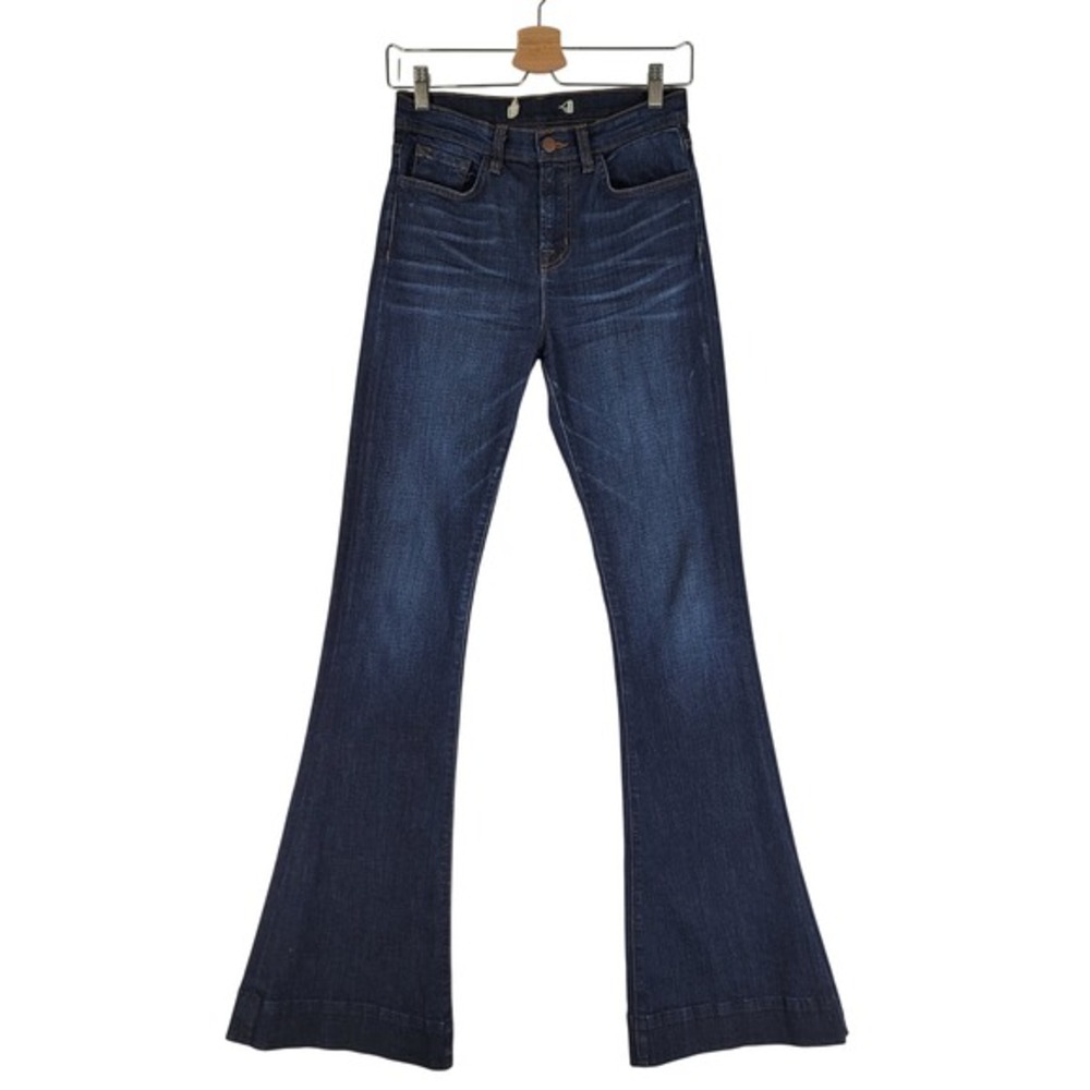 J Brand Monaco Flare Jeans Dark Wash High‎ Rise Size 26 Made in California